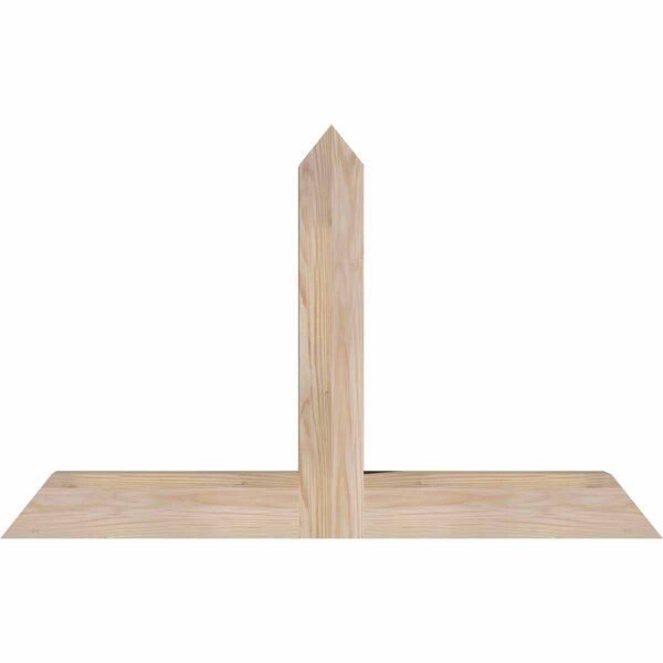 Ekena Millwork Portland Smooth Timber Gable Bracket, Douglas Fir, 36"W x 23"H x 3 1/2"D x 3 1/2"F, 15/12 Pitch GBW036X23X0404POR00SDF - main